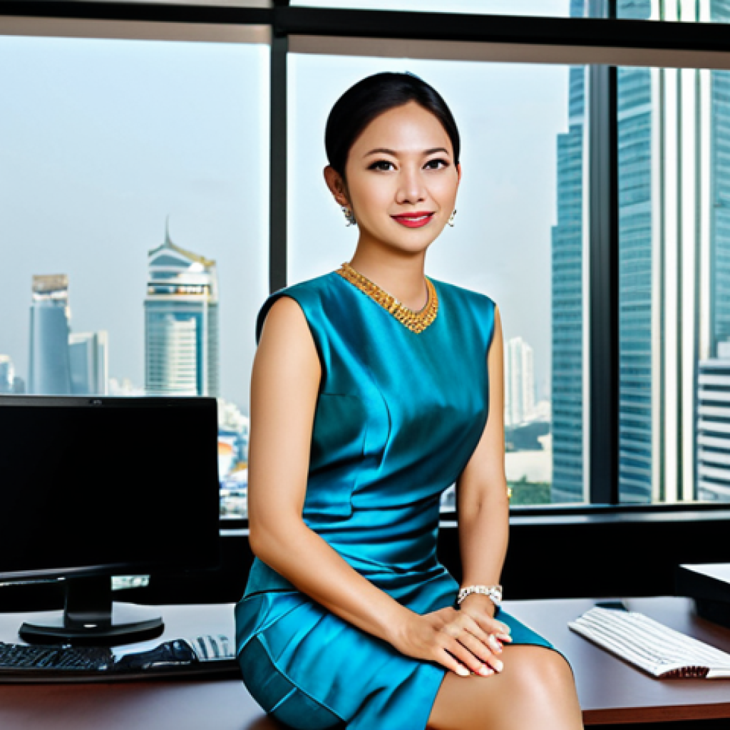 FPS 게임에서 중요한 설정값 조정법 - Professional Office Environment**

"A professional Thai businesswoman in a modest, elegant silk dres...