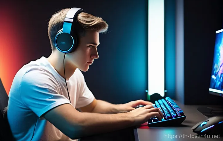 FPS 속도 조작을 위한 DPI 설정 - **Prompt 1: The DPI Revelation**
    "A wide shot of a young adult gamer (gender-neutral, wearing a ...