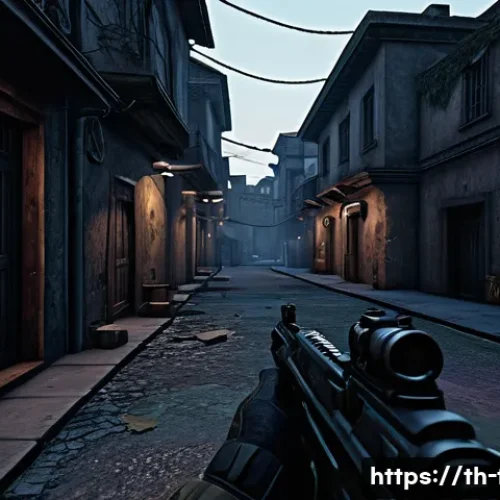 Home 31 FPS 유저가 피해야 할 실수와 개선점 - A highly detailed first-person shooter game scene showcasing a player skillfully navigating a comple...